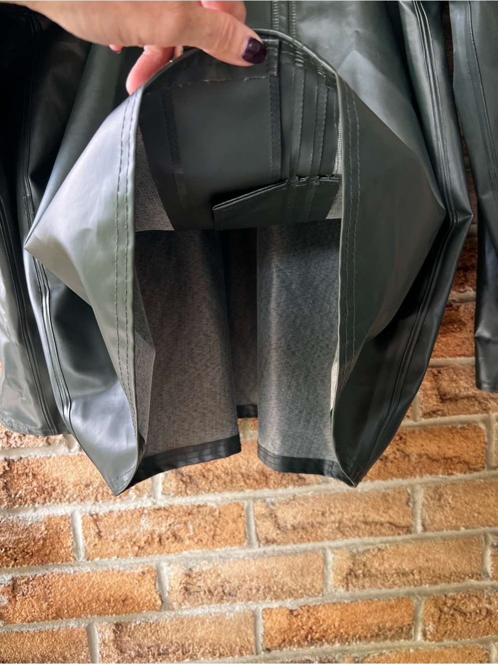 Viking Journeyman 2XL Black PVC Oil Resistant Hooded Rain Jacket Workwear - Picture 5 of 16